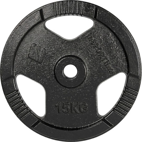inSPORTline Δίσκος Μεταλλικός 1 x 15kg Φ30mm με Λαβές