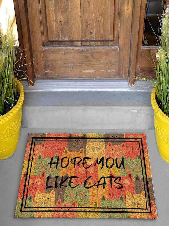 SteweHome Non-Slip Orange Doormat