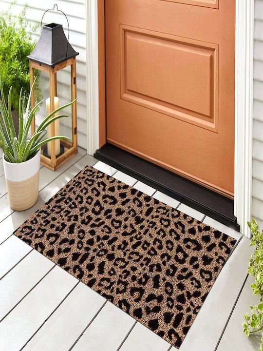 SteweHome Non-Slip Orange Doormat
