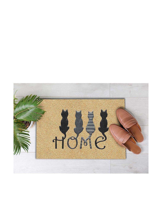 SteweHome Non-Slip Orange Doormat