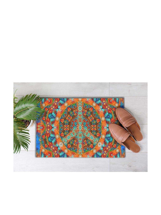SteweHome Non-Slip Orange Doormat