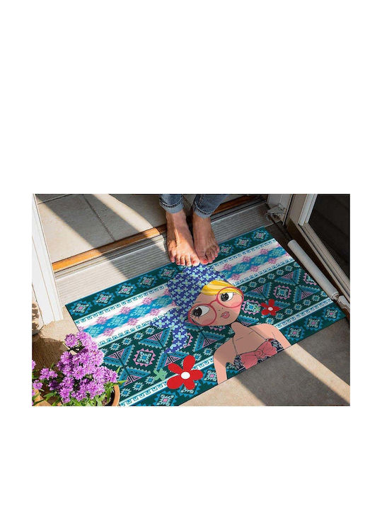 SteweHome Πατάκι Εισόδου Αντιολισθητικό Μπλε