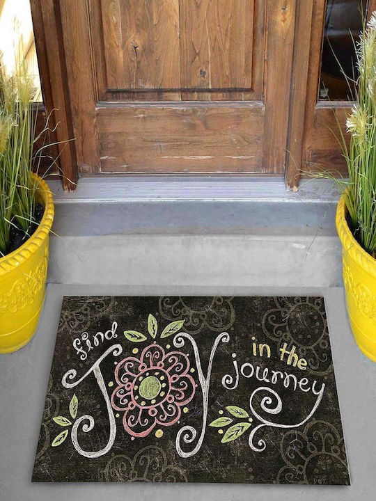 SteweHome Non-Slip Orange Doormat