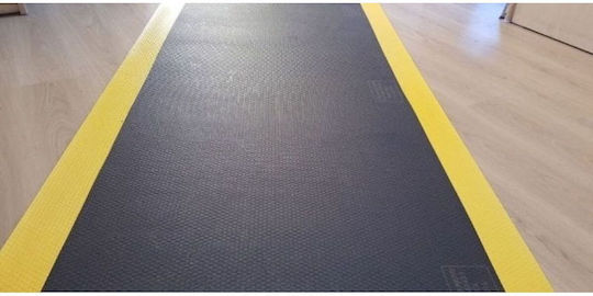 Stewehome Covoraș Izolator Din Cauciuc Dungă Galbenă Dreptunghiular 70x55 Cm