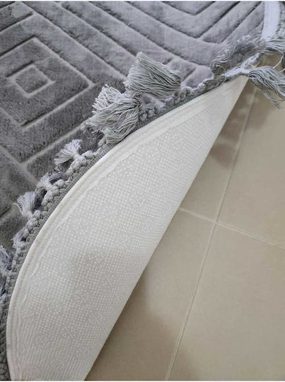 SteweHome Non-Slip Rectangular Gray Rug 60x100cm