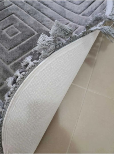 SteweHome Non-Slip Rectangular Gray Rug 60x100cm