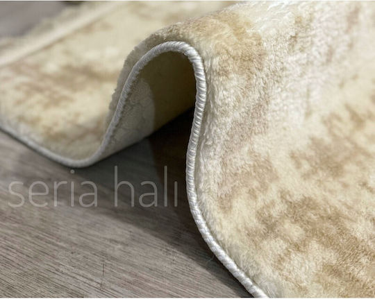 SteweHome Non-Slip Rectangular Ecru Rug 80x120cm