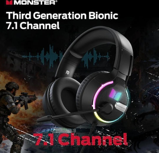 Monster Mission 320 Over Ear Gaming Headset με σύνδεση 3.5mm for Nintendo Switch / PC / PS5