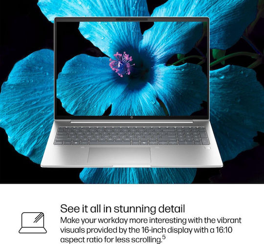 HP ProBook 4 G1iR 16" IPS FHD+ (Nucleu 7-150U/16GB/1TB SSD/Fără sistem de operare) (Tastatură International English)