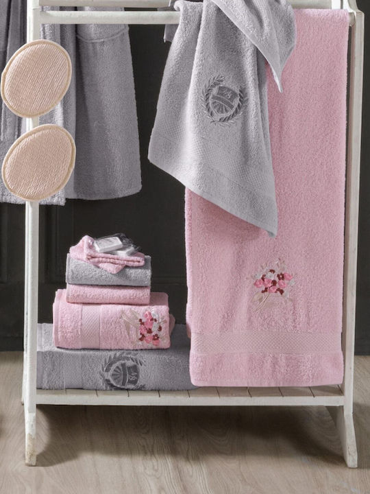SteweHome Familien-Bademäntel Set Grau Set 16 Stück 70x140 cm