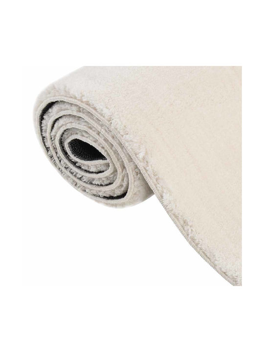 vidaXL Rectangular Shaggy Cream White Living Room Rug 120x183cm