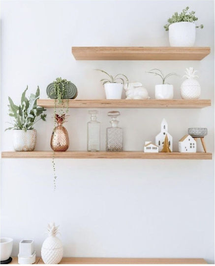 Wall Shelves Brown 3 Pieces 50x10x10cm