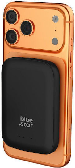 Blue Star DG-P8 MagSafe Baterie Externă 5000mAh 20W cu Port USB-C Negru