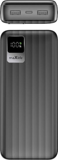 Maxlife MXPB-07 Power Bank 20000mAh Μαύρο