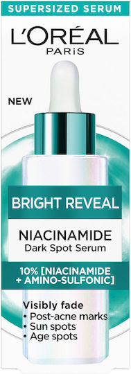 L'Oreal Paris Bright Reveal Αντιγηραντικό Serum Προσώπου με Νιασιναμίδη για Πανάδες & Ατέλειες 30ml