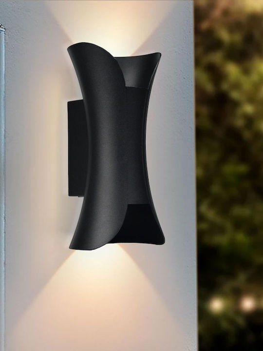 Vivalux Wall-Mounted Outdoor Ceiling Lamp LED IP65 10W with Adjustable White Light 10x20x8cm