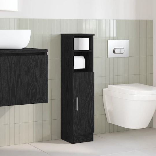 vidaXL Dulap De Baie 20.5x22x90cm Negru