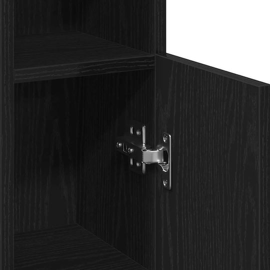 vidaXL Dulap De Baie 20.5x22x90cm Negru