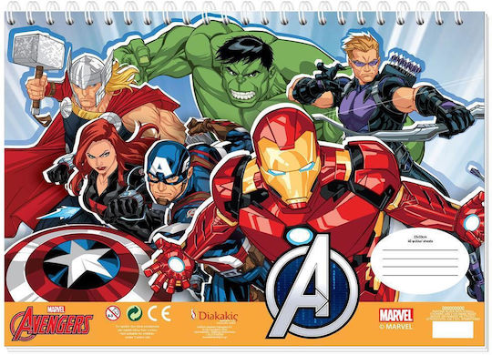 Diakakis Drawing Pad Iron Man 40 Sheets 2 Designs