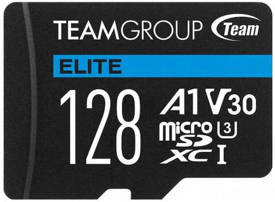 TeamGroup Elite microSDXC 128GB U3 V30 A1 UHS-I 90MB/s με αντάπτορα