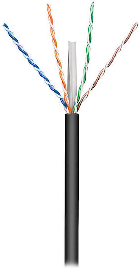 Goobay U/UTP Cat.6 (Gigabit) Ethernet Network Cable Without Connectors 50m Black