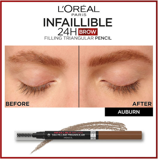 L'Oreal Paris Infaillible Brows 24H Filling Triangular Stift für Augenbrauen 5.23 Auburn