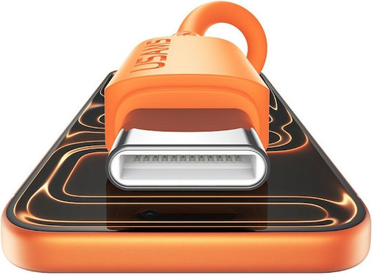 Usams USB 2.0 Cable USB-C Male - USB-A 18W Orange 1m SJ786USB03