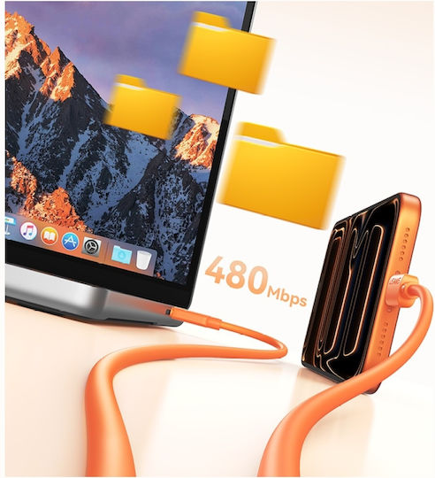 Usams Cablu USB 2.0 USB-C Mascul - USB-C 60W Alb 1m SJ787USB02