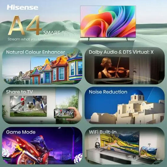 Hisense Smart TV 40" Full HD LED A4S HDR (2026) 40A4S