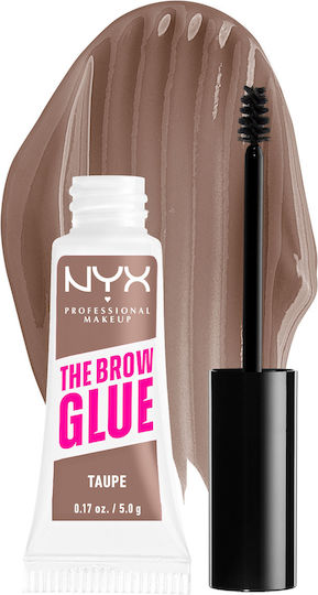 NYX Professional Makeup The Brow Glue Instant Styler Gel for Eyebrows 02 Taupe 5gr