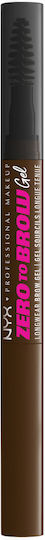 NYX Professional Makeup Zero To Brow Longwear Gel Μολύβι για Φρύδια 02 Chocolate