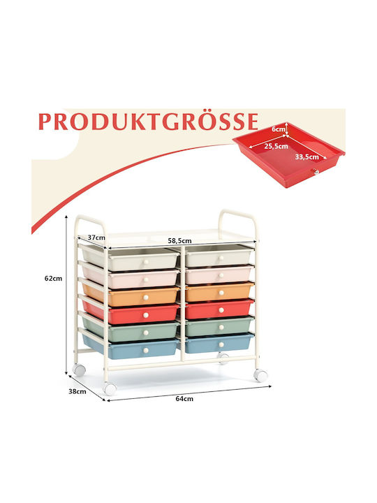 Costway Ecken Boden Badezimmerregal Kunststoff
