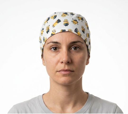 Minions Unisex White Surgical Cap