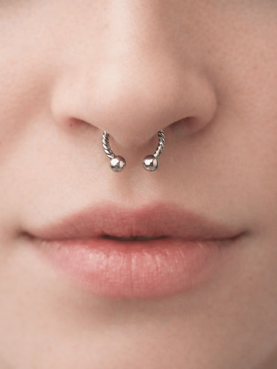 Nire Septum Piercing Earring Made of Silver Steel