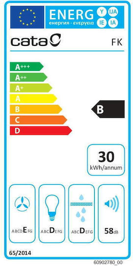 Cata Campana FK SLIM 6000 Ελεύθερος Απορροφητήρας 60cm Inox