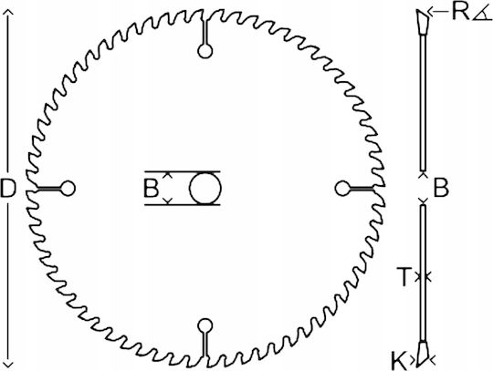 Makita Circular Δίσκος Κοπής Ξύλου με 60 Δόντια 190mm
