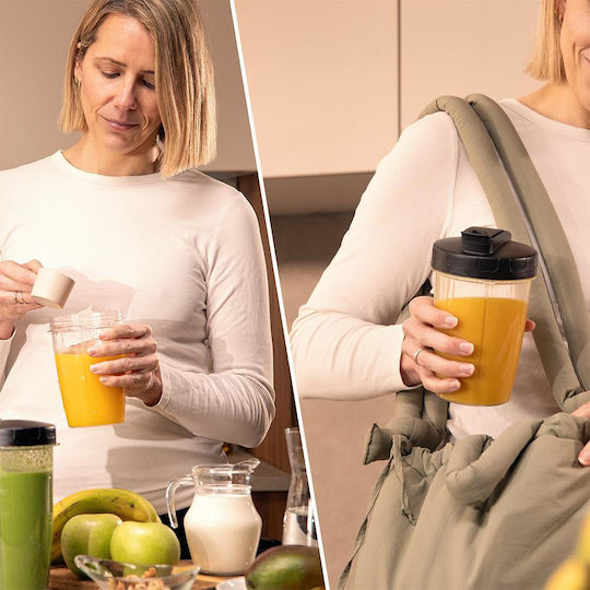 Cecotec Nutriblender Fusion Touch Μπλέντερ με Ανοξείδωτη Κανάτα 1.4 lt 1000W Μαύρο