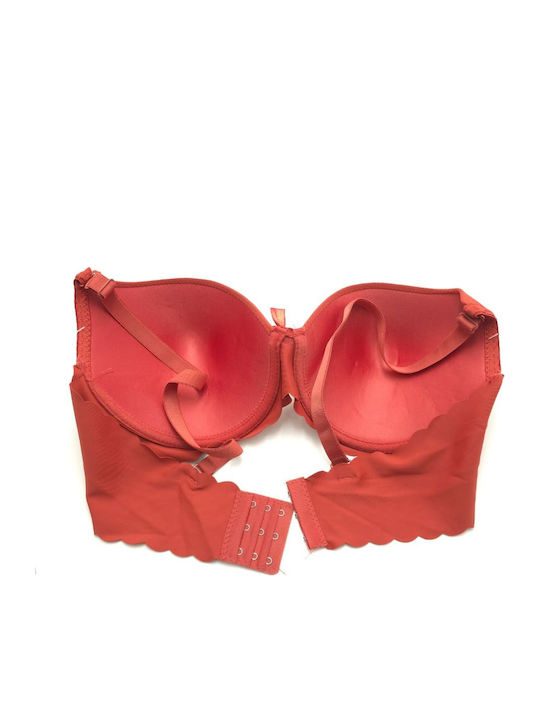Sutien Push Up Cărămidă Mediu cu Armătură