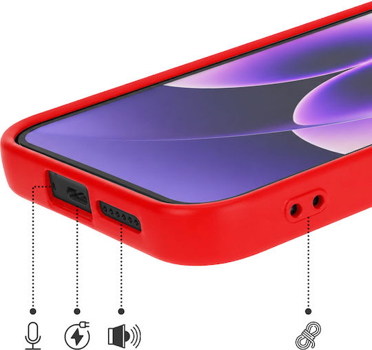 Avizar Handyhülle Xiaomi 17 Weiche Touch Silikon Schnelles Cover Serie Rote
