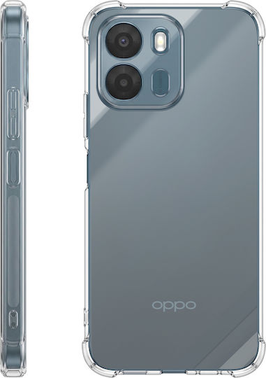 Avizar Case Oppo A6 In Soft Silicone Reinforced Shockproof Bumper Corners Transparent