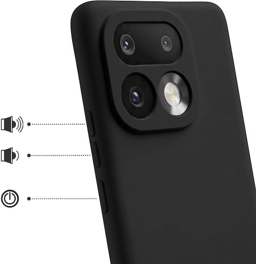 Avizar Handyhülle Realme 16 Pro Weiche Touch Silikon Schnelle Cover Serie Schwarz