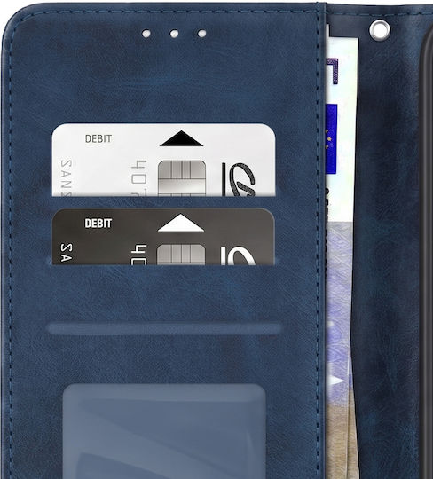 Avizar Handyhülle Moto G56 Classic Folio Stand Funktion Nacht Blau