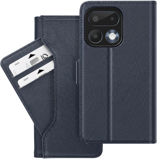 Avizar Handyhülle Realme 16 Pro Texturiertes Leder Effekt Spiegel Kartenfach Nachtblau