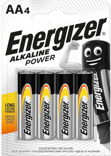 Energizer Energizer Power Μπαταρία Αλκαλική ΑΑ 4τεμάχια