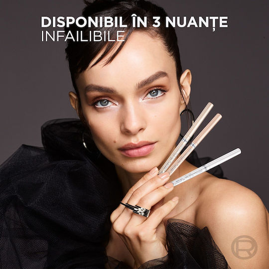 L'Oreal Paris Infaillible Grip Gel Automatic Waterproof & Long Stay Pen Eye Liner Polar White 1.2gr