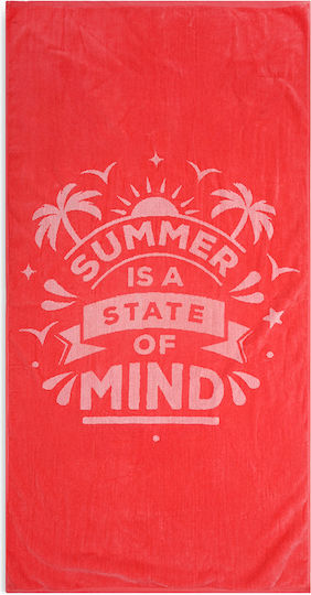 Easy Home Cotton Blue Beach Towel 160x80cm