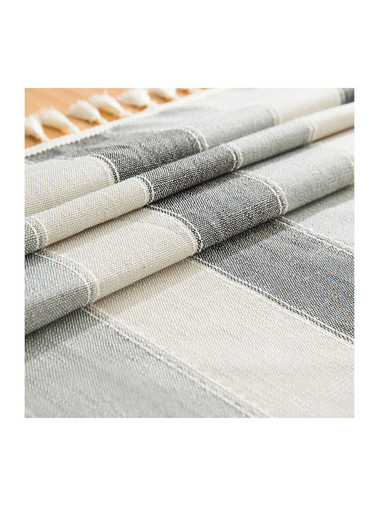 FRIPIA FRIPIA Leinen Tischdecke Grau 140x250cm