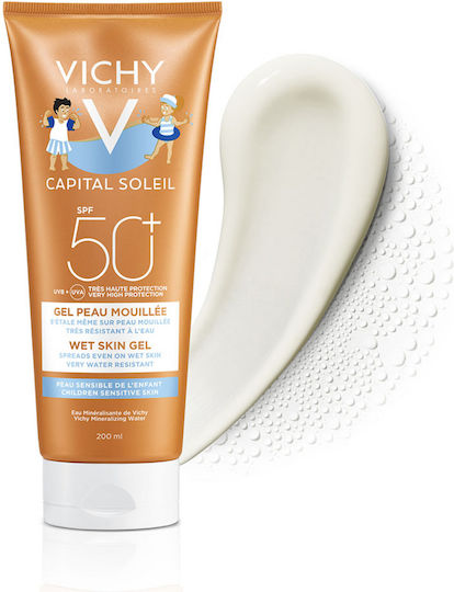 Vichy Capital Soleil SPF50+ Αδιάβροχο Παιδικό Αντηλιακό Gel για Πρόσωπο & Σώμα 200ml
