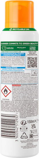 Garnier Sensitive Advanced Anti-Sand SPF50+ Αδιάβροχο Παιδικό Αντηλιακό Spray για Πρόσωπο & Σώμα 150ml