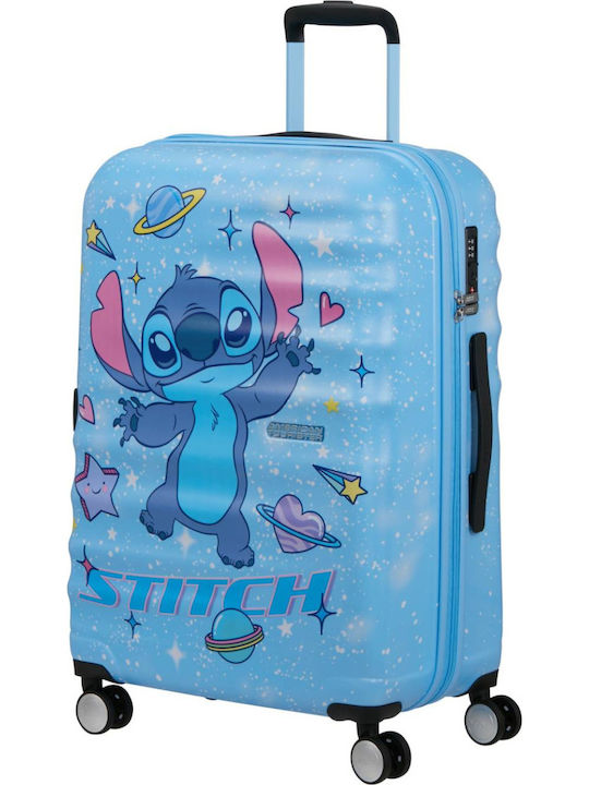 American Tourister Wavebreaker Disney Kids Medium Hard Suitcase Stitch Universe